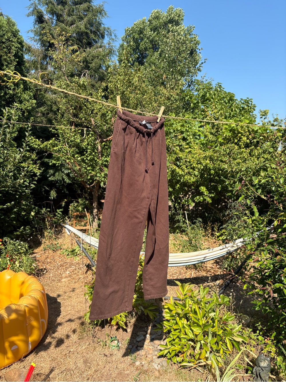 Women’s Brown Drawstring Casual Pants